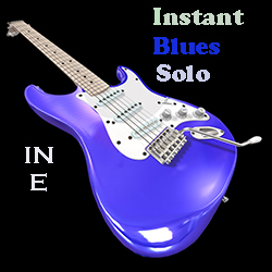 Instant blues solo in E guitar loops